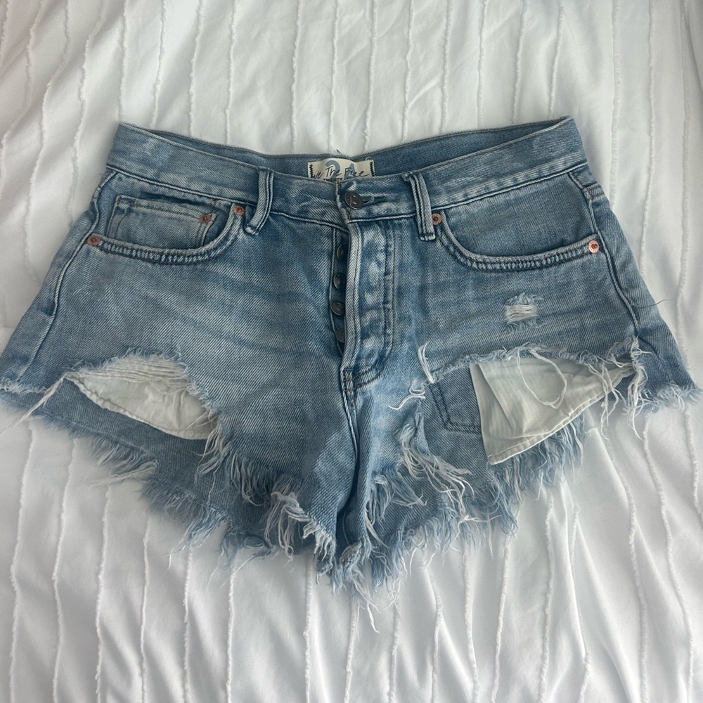 Free People Loving Good Vibrations Shorts